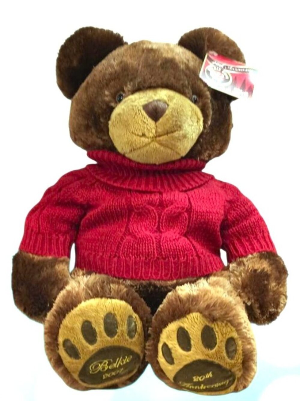 VINTAGE BELKIE BEAR 20th ANNIVERSARY 2007 NEW CONDITION WITH TAG - NO BOX - 17"